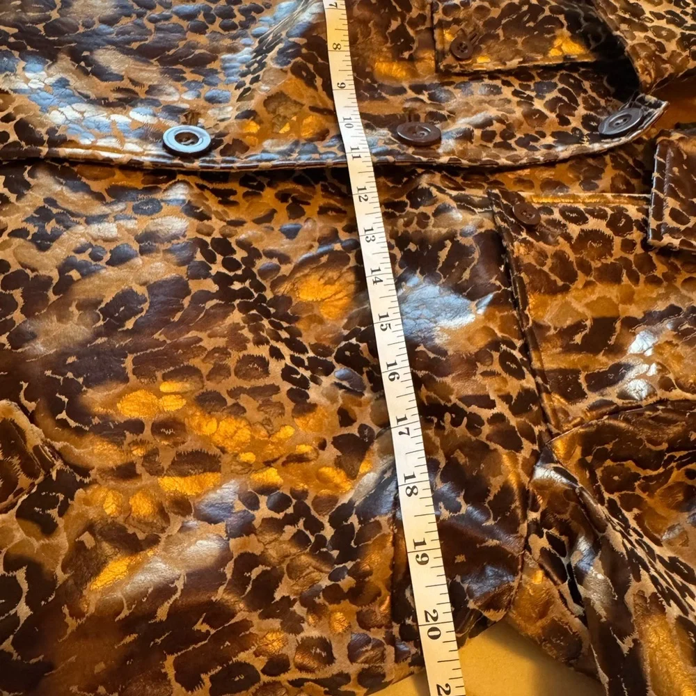 Mark Zunino Leopard Print Button Down Shirt Size M - Picture 7 of 9